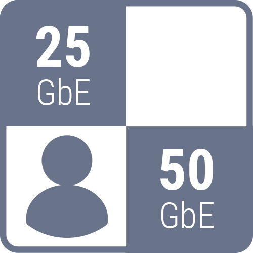 LumaForge Jellyfish connectivity spec icon 25 40 50 gbe